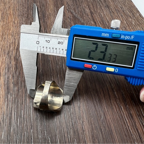 VINTAGE Skull Biker Ring • Red Eyes • Silver Tone • Mexico • Size 10 - Picture 8 of 10